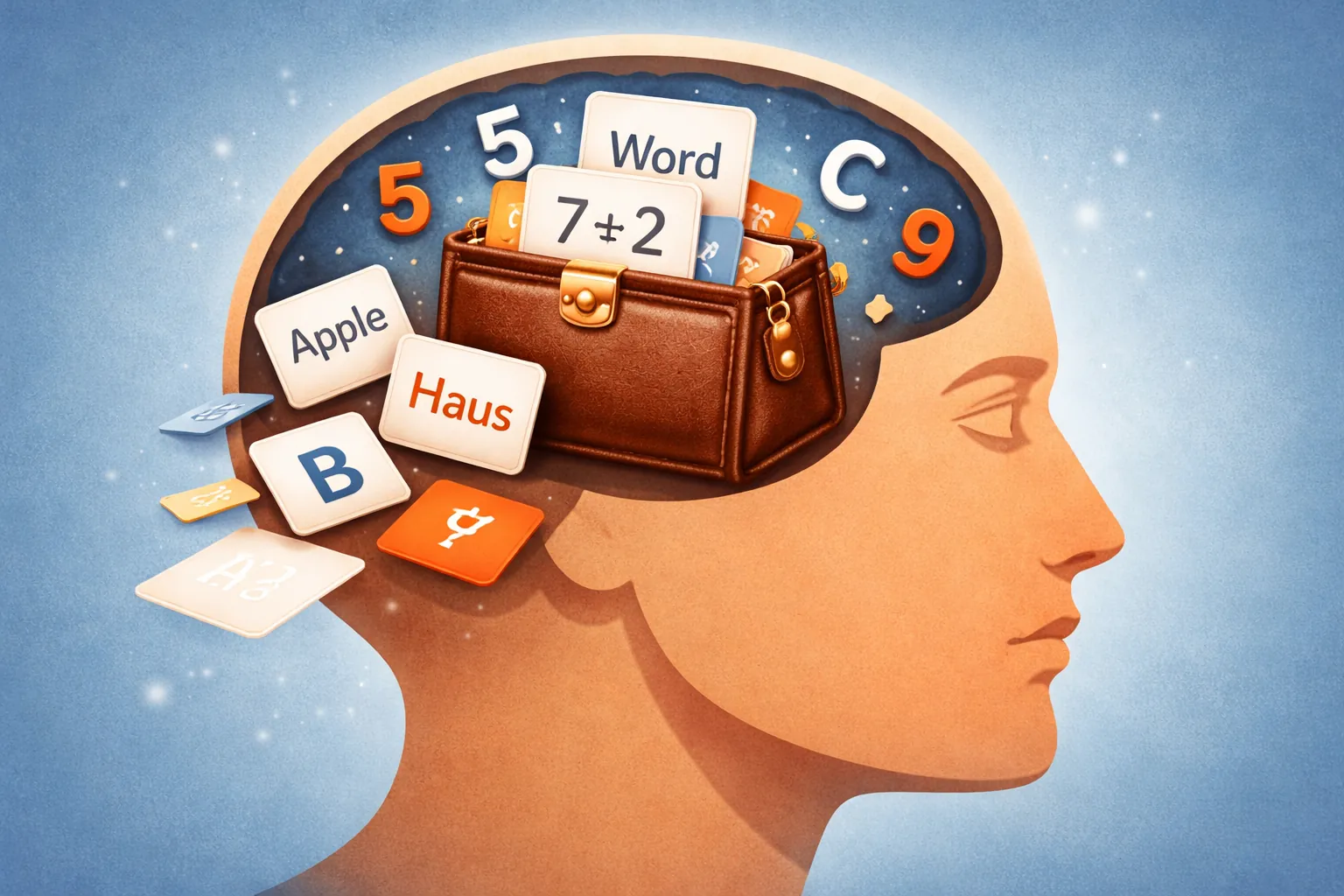 Магическое число Миллера (7±2): как работает память и как это использовать при изучении слов